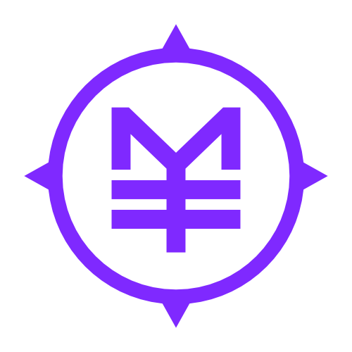 custom creative sci-fi compass brand mark logo design for comic book action figure company MetaTravelers Legendari by illustrator, artist and freelance graphic designer Rick Martin