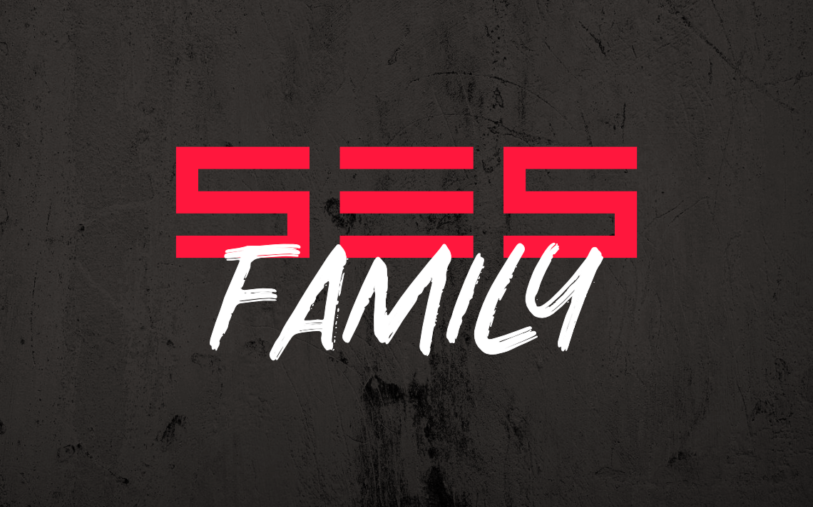 custom brand mark and wordmark logo design motif for premier athlete fitness and wellness personal trainer brand SES by freelance graphic designer Rick Martin