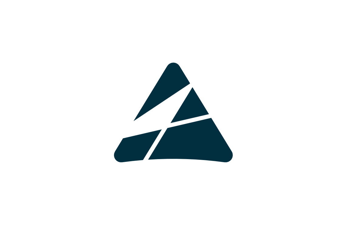 custom creative abstract mountain apex triangle goal minimal brand mark logo design for financial wealth management company Afia by illustrator, artist and freelance graphic designer Rick Martin