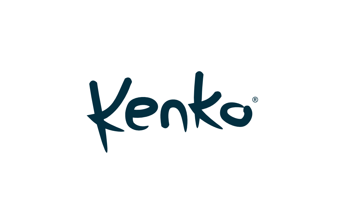 custom creative chopstick hand-lettered wordmark logo design for Japanese sushi restaurant Kenko by illustrator, artist and freelance graphic designer Rick Martin