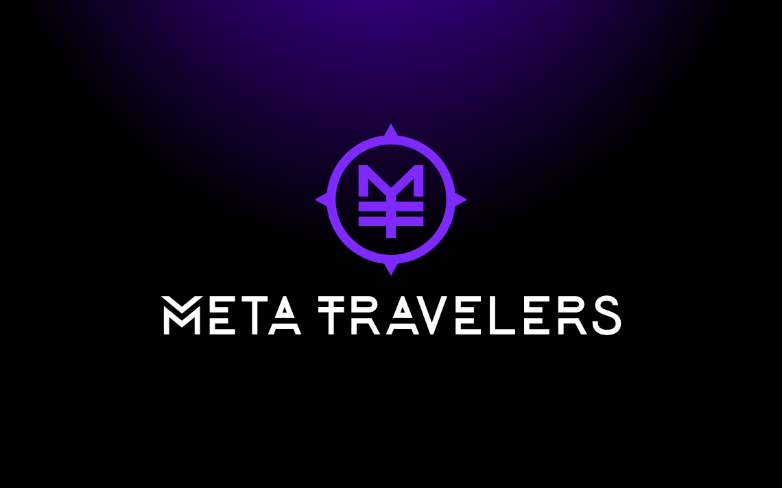 custom creative sci-fi compass brand mark and wordmark logo design for comic book action figure company MetaTravelers Legendari by illustrator, artist and freelance graphic designer Rick Martin