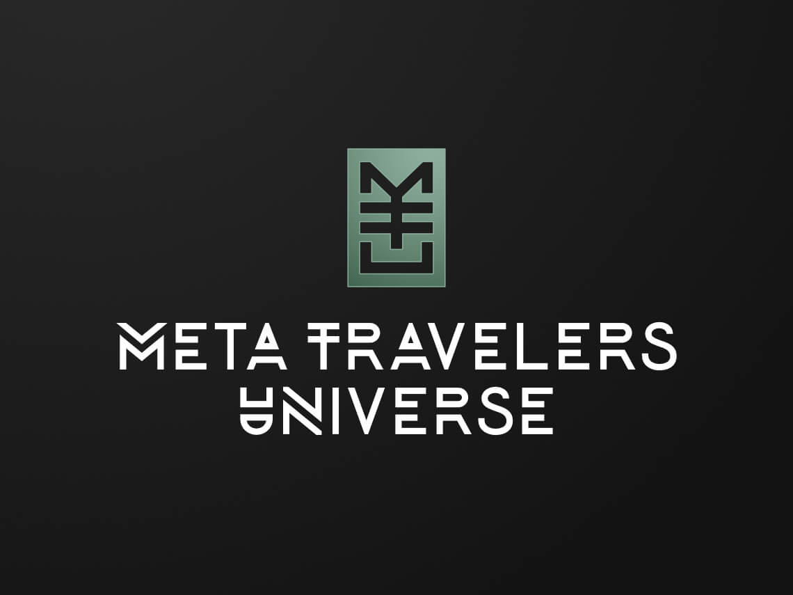 custom creative MTU monogram and wordmark sci-fi brand mark logo design for comic book action figure company MetaTravelers Legendari by illustrator, artist and freelance graphic designer Rick Martin