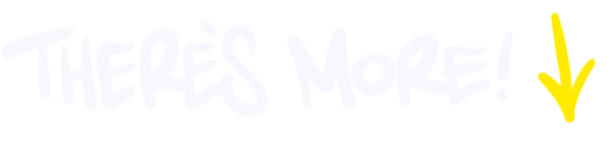 theres more button text hand lettered web graphic